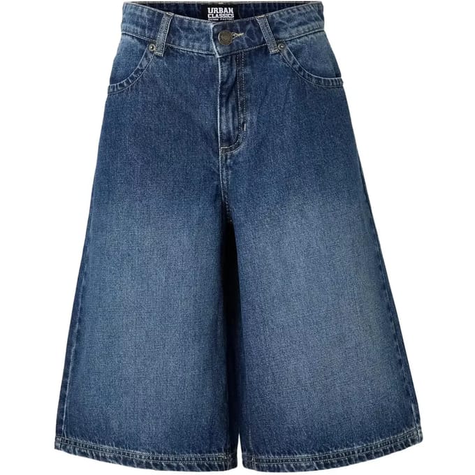 Urban Classics - Denim Bermuda Korte broek - Taille, 29 inch - Blauw