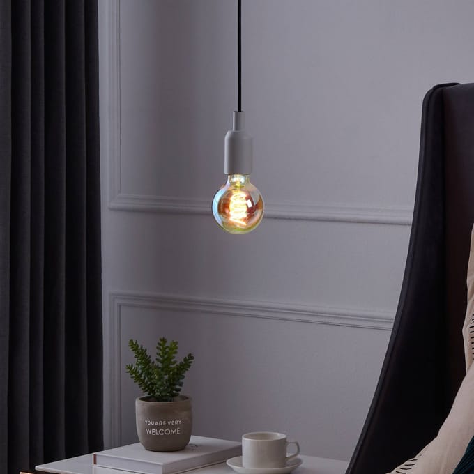 Eglo Ledfilamentlamp Globe Rainbow Spiral - D8cm - Dimbaar - Warm Wit - E27 - 4w