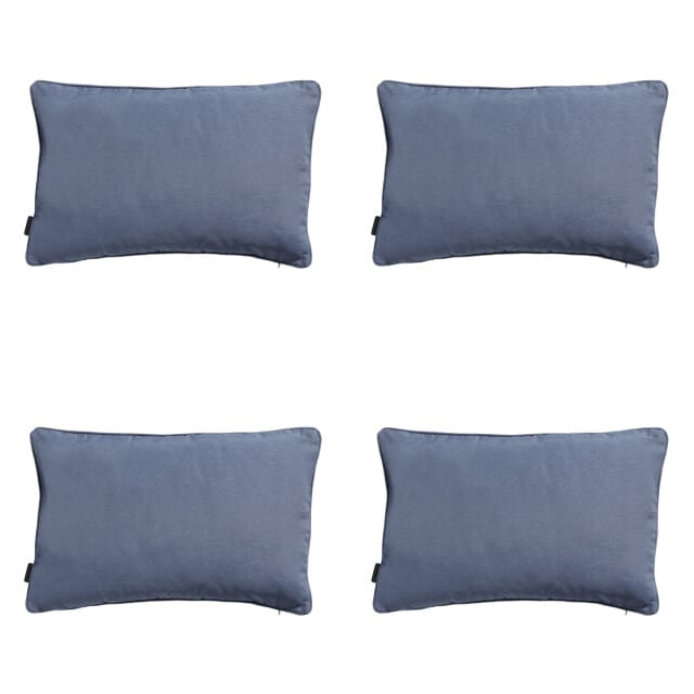 Madison - Sierkussen Panama safier blue - Ca. 40x60 cm - Set van 4