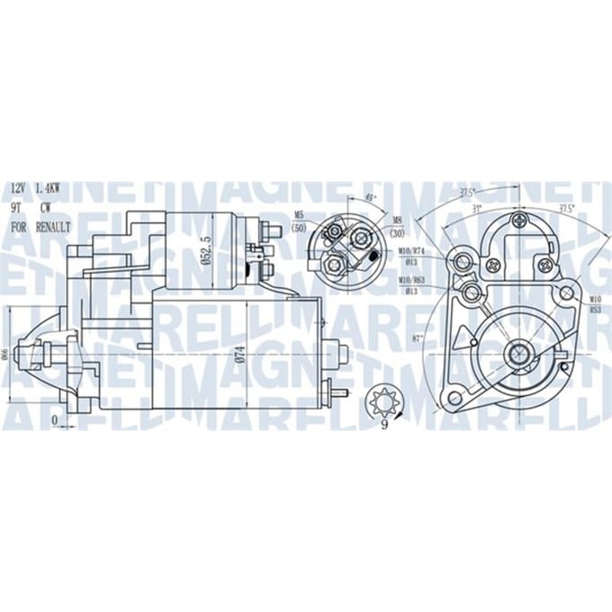 Startmotor / Starter MAGNETI MARELLI 063720784010