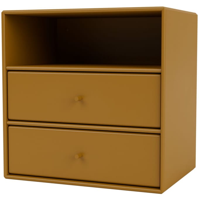 Montana Montana Mini 1006 Wandmodule met twee laden - amberkleurig