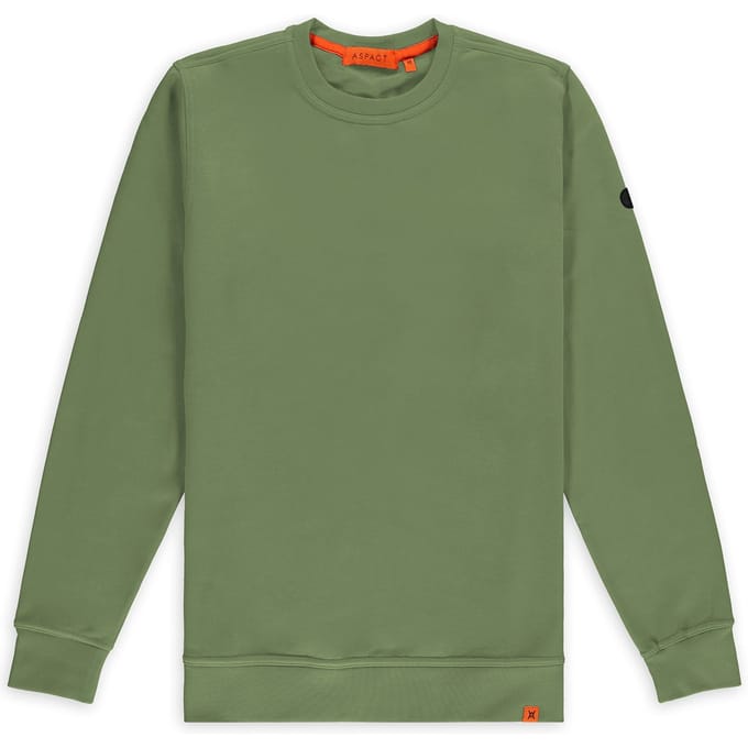 Aspact Goos Crewneck Green Maat: S | Sweaters Outlet | Unisex | Groen