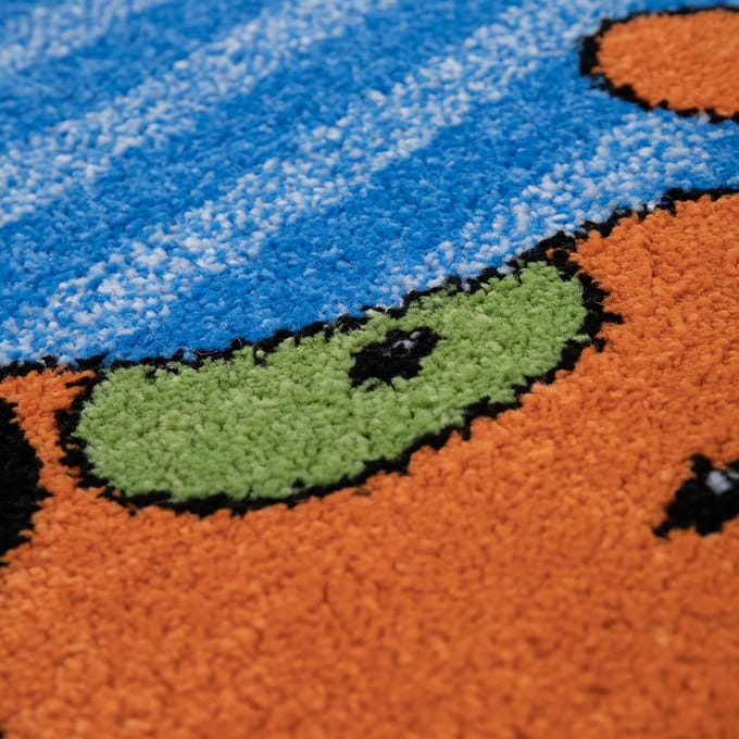 Kindertapijt Die lieben sieben blauw 160 cm rond