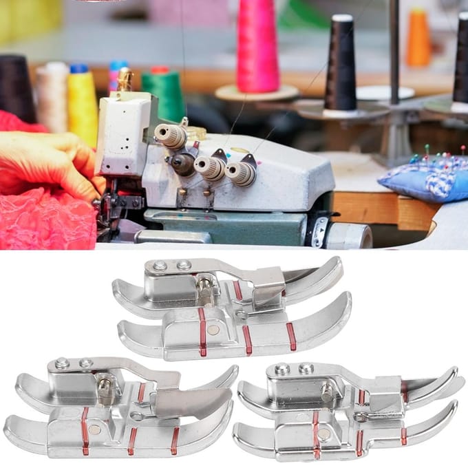 3 Pièces 14 pouces Pied de Quilting Spécial pour Machine à Coudre Multifonction Ménagère PFAFF Accessoires white