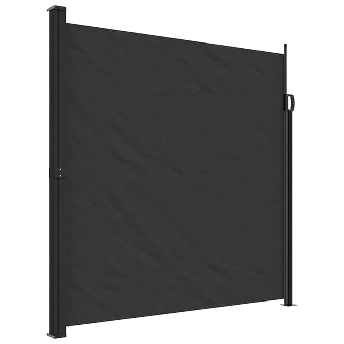 vidaXL - Windscherm - uittrekbaar - 200x600 - cm - zwart