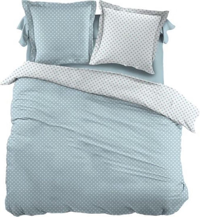 Snoozing Pierrot - Dekbedovertrek - Eenpersoons - 140x200/220 cm + 1 kussensloop 60x70 cm - Blue