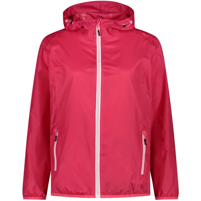 Cmp Regenjas Dames Vaste Capuchon Nylon Rood Maat 36