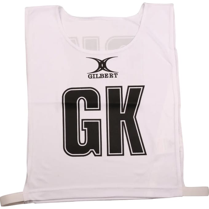 Gilbert Netball Monochrome Netball Bibs - Small - Wit