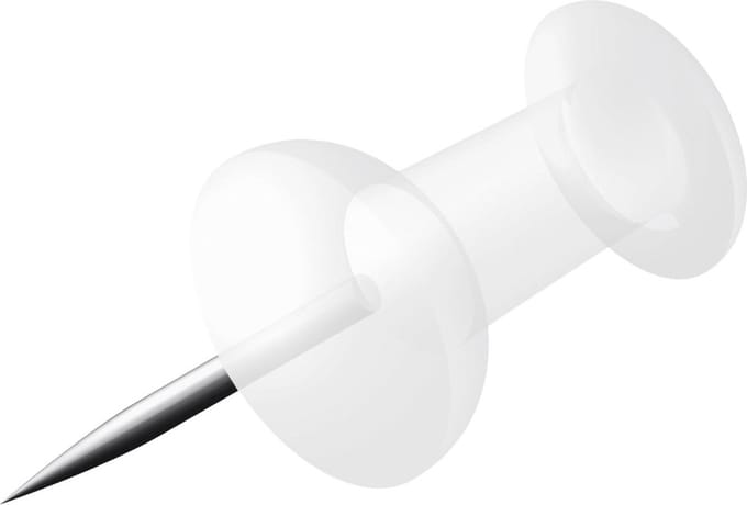 pushpins Alco doosje a 100 stuks transparant