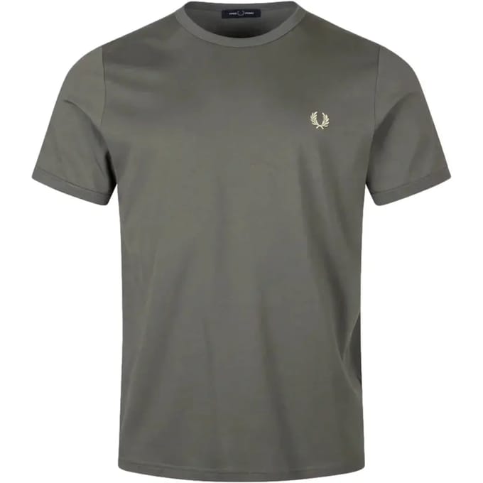 Fred Perry Ringer t-shirt - field green