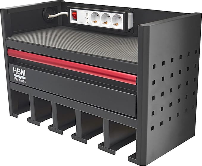 Accugereedschap Organizer - Wandrek - Stroomaansluiting