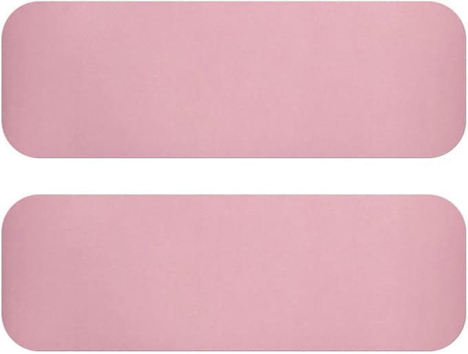 Roeimachine Mat - Oefenmat Vloerbeschermer - Apparatuur Stabiliseren - Antislip Siliconen Basis - 81 x 20 cm - Roze