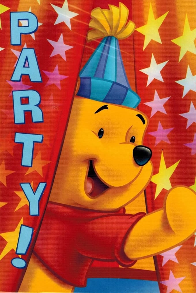 Uitnodigingen Disney - Winnie de Pooh Oranje