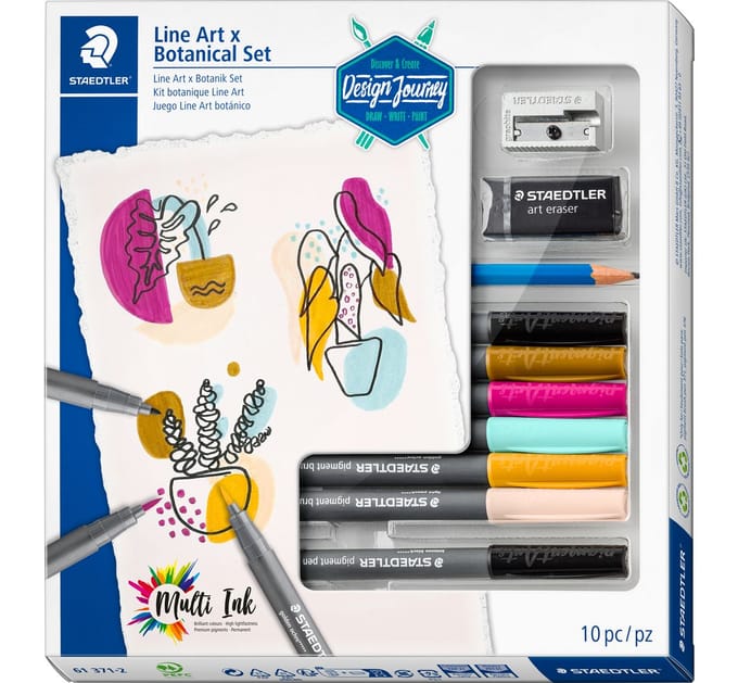 Staedtler Line ArtxBotan. Set 10pcs 100% PEFC