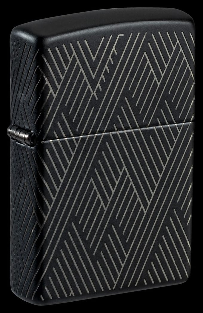 Zippo aansteker met laserlijnen Design