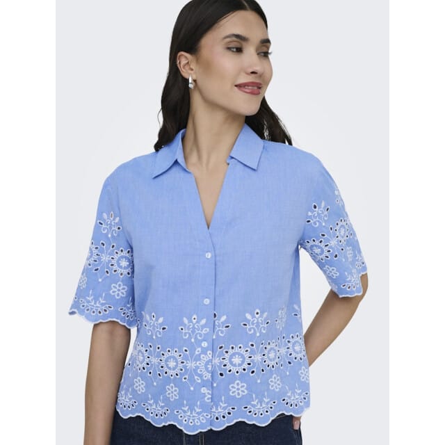 JDY - JDYMARINA 2/4 EMBROIDERY SHIRT WVN - Dames - Blouses