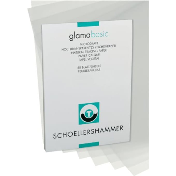 Ontwerpblok Schoellershammer A3 60-65gr transparant 50 vel