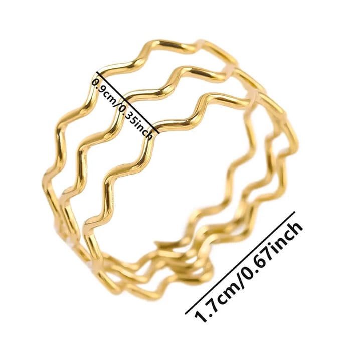 JewelGalerie-Ringen-Drie Lagen-Goud