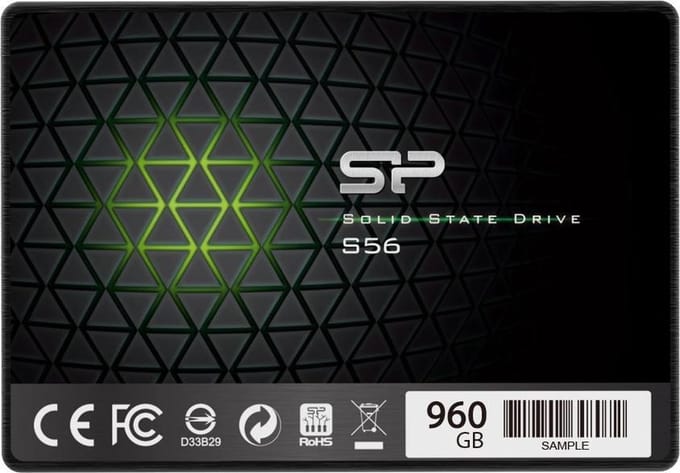 Silicon Power Slim S56 - SSD-Schijf - 480 GB - SATA III - Zwart
