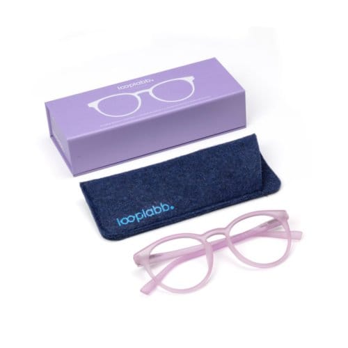 Looplabb leesbril sterkte +1,00 model papillon lavendel