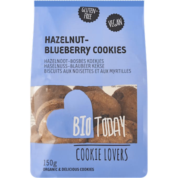 Hazelnut & Blueberry cookies bio