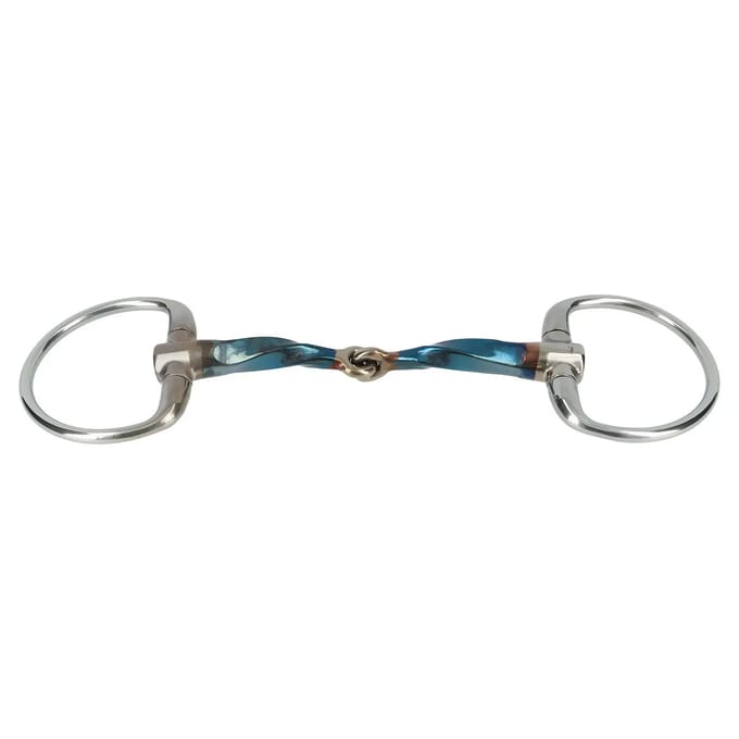 Olijfbit voor paarden Trust Sweet Iron Eggbutt Slow Twist Locked 16