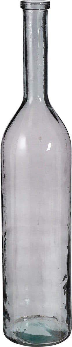 Mica Decorations Vaas Rioja - 21x21x100 cm - Gerecycled Glas - Donkergrijs