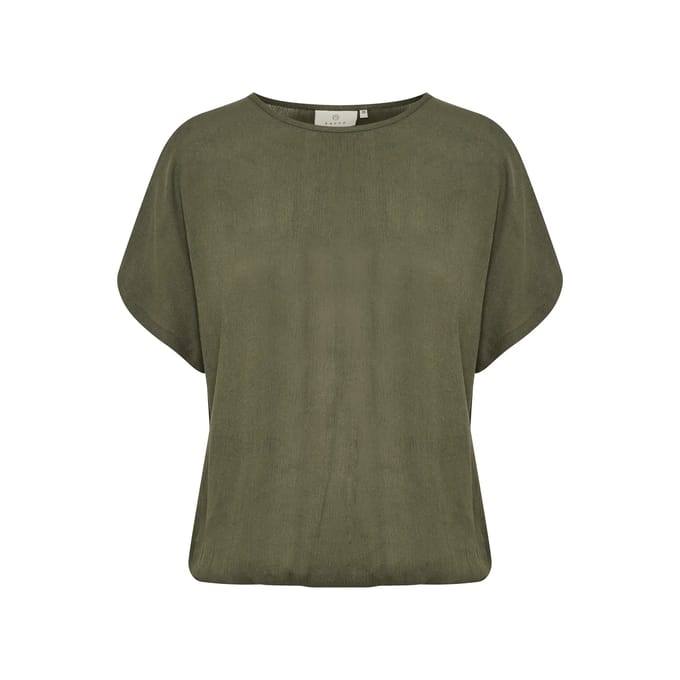 Kaffe blouse amber stanley Donkergroen-46 (L)