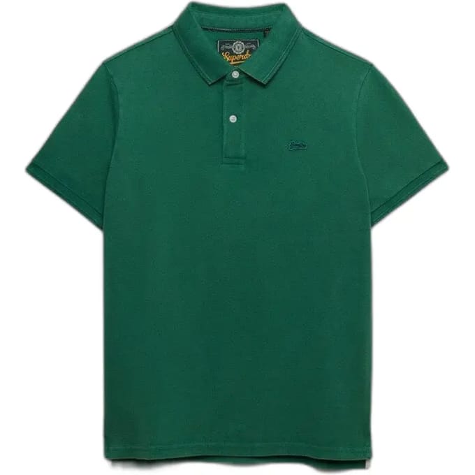 Superdry Classic Pique Korte Mouw Poloshirt Groen S Man