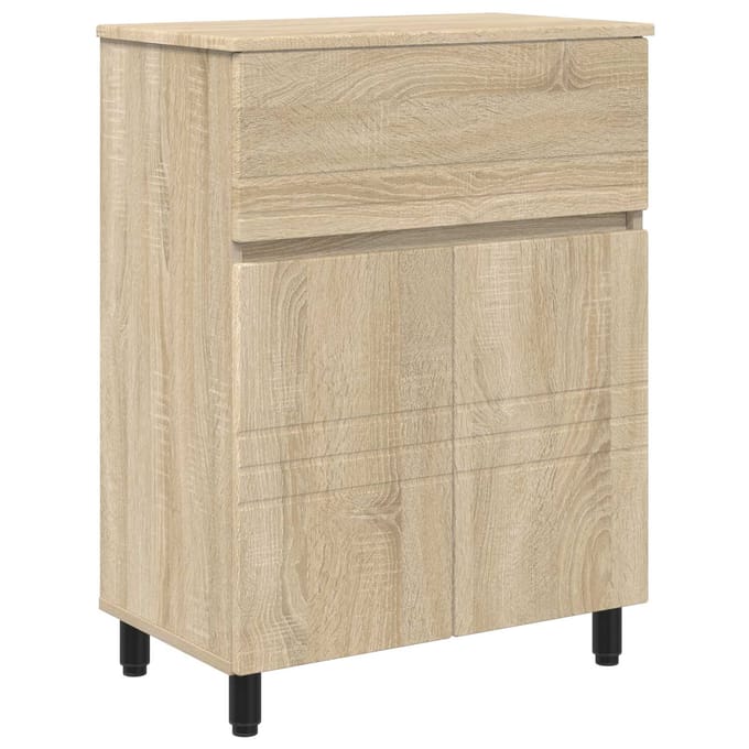 vidaXL - Badkamer - vaniteitsunit - Sonoma - Eiken - 60 - x - 35 - x - 80 - cm