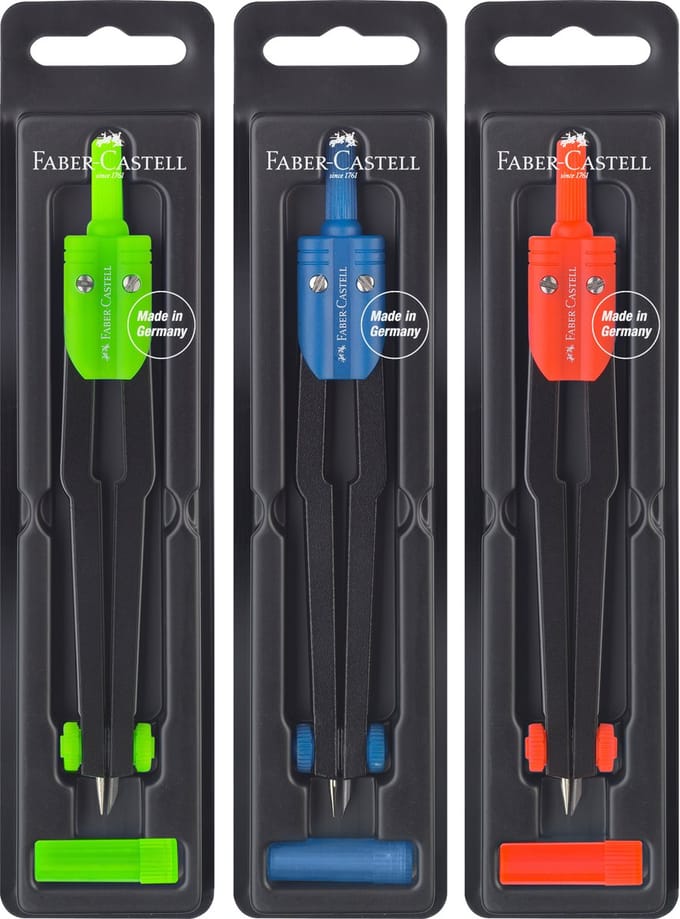 Kompas Faber-Castell Multicolour 5 Stuks