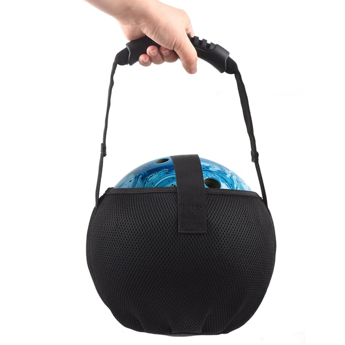 Draagbare Bowling Mesh Tas Enkele Bowlingtas met Versterkt Handvat zwart