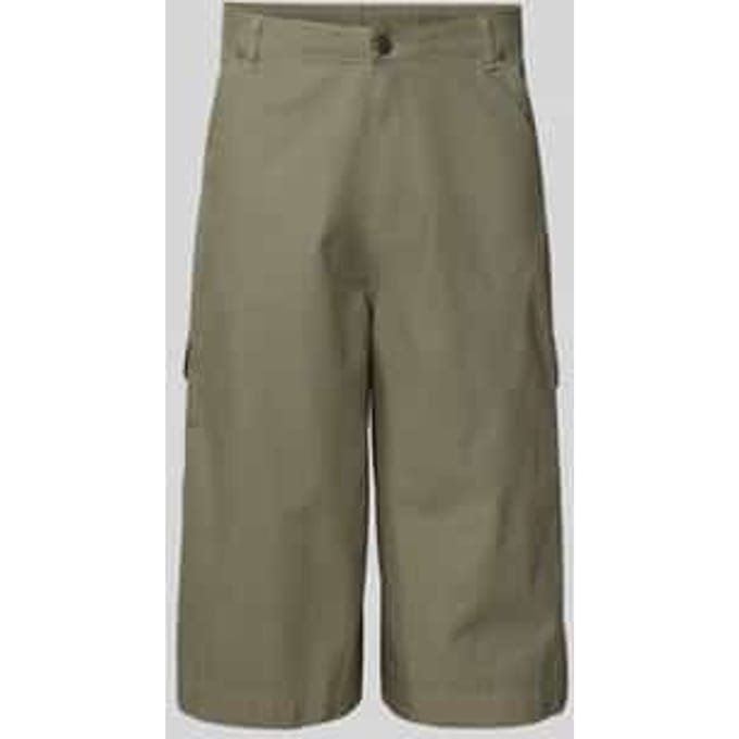 straight fit korte broek met cargozakken model 'Camo'