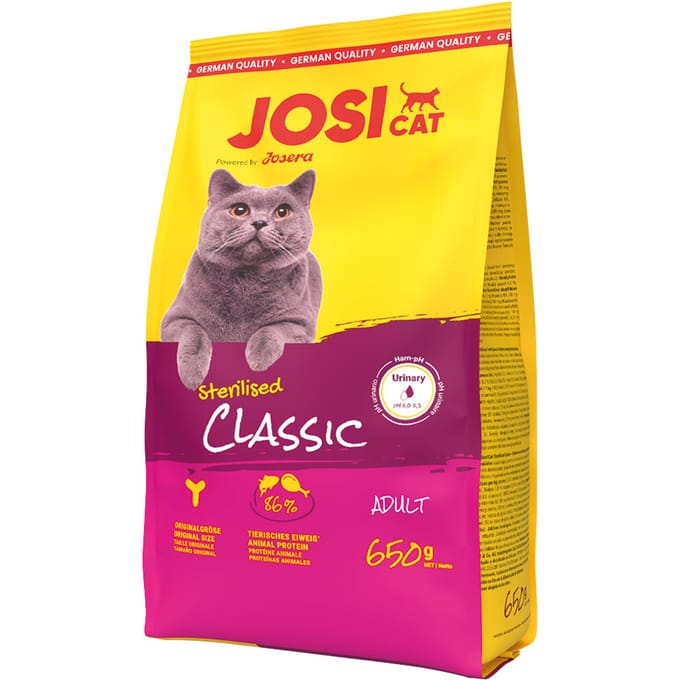 650kg Josera JosiCat Sterilised Classic Zalm kattenvoer droog