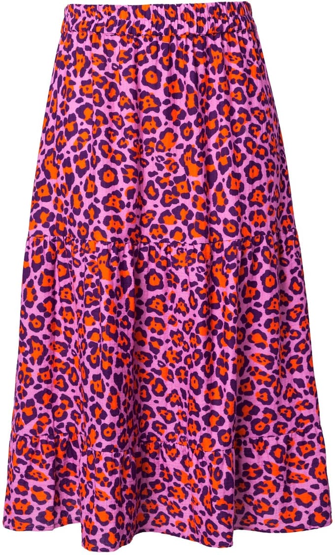 Ulla Popken - Dames - Midi-rokken - Lichtroze - Maat 58+