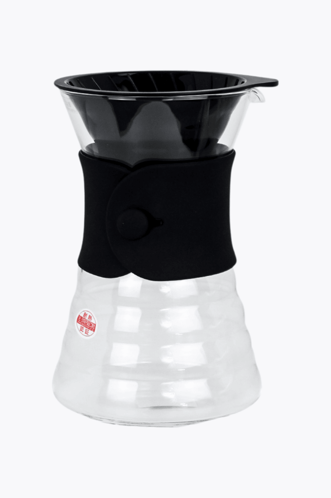 HARIO V60 Drip Decanter - 02 Size - Met V60 Dripper & Filterpapier - Hittebestendig Glas