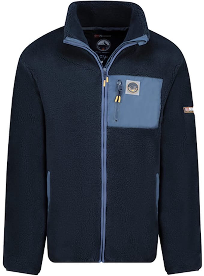 Geographical Norway Heren Teddy Fleece Vest Gevoerd Blauw - S