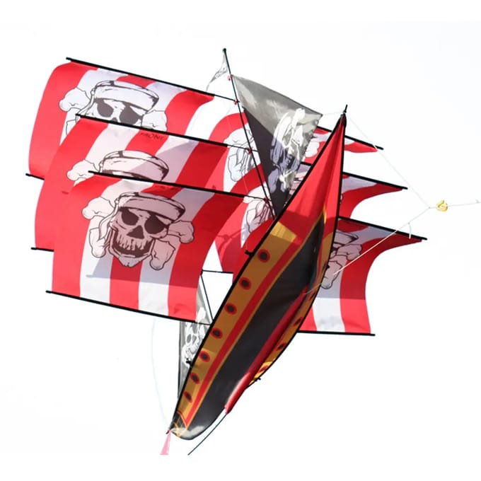 XKites 3D Piratenschip - Vlieger - Eenlijner - Kids