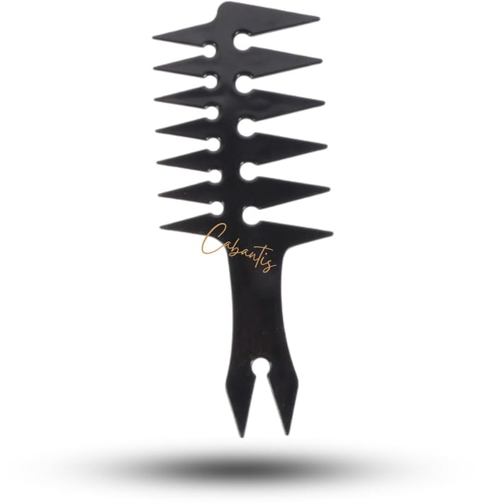 Cabantis®Textuurkam - Ontwar- & Stylingkam | Antistatisch & Professioneel - 20 cm - Zwart