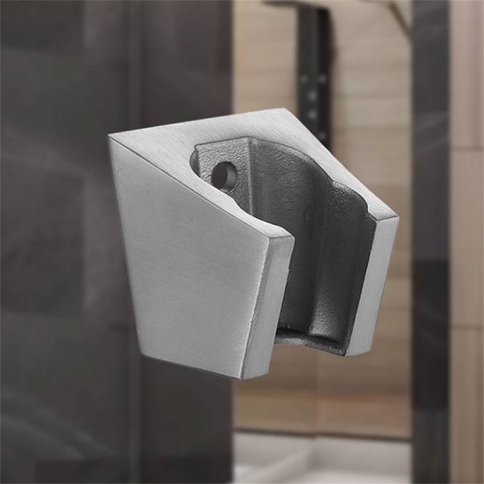 Roestvrij Staal Handdouchekop Beugel Douchekop Houder Kraan Sprinkler Vaste Basis Badkamer Douche Accessoires gray