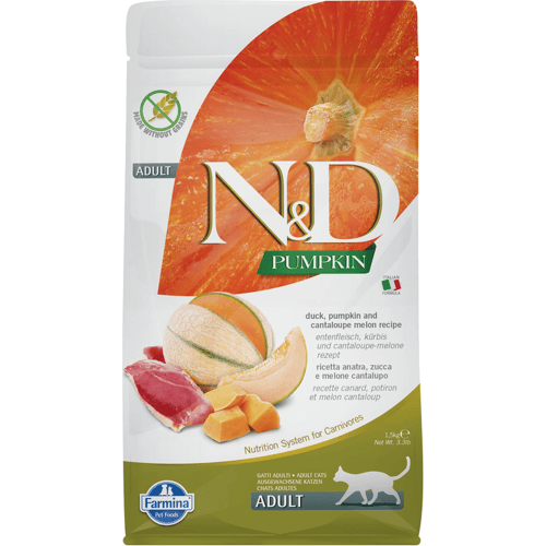 Farmina N&D pompoen kattenvoer met eend 1,5 kg