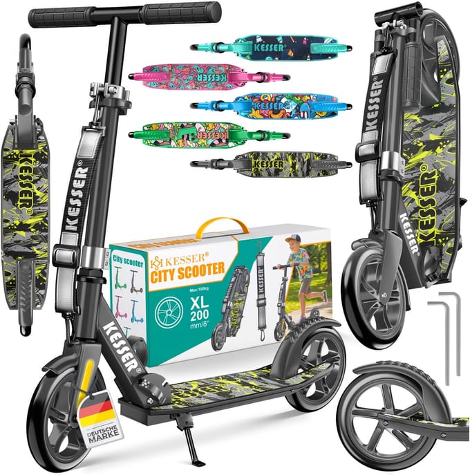 KESSER® Stuntstep - Kinderstep - Step voor Kinderen en Volwassenen tot 100kg en 185cm lang