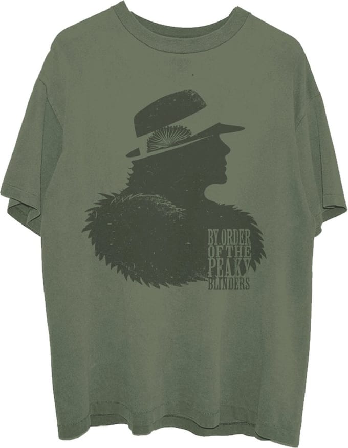 Peaky Blinders - Polly Outline Heren T-shirt - M - Groen