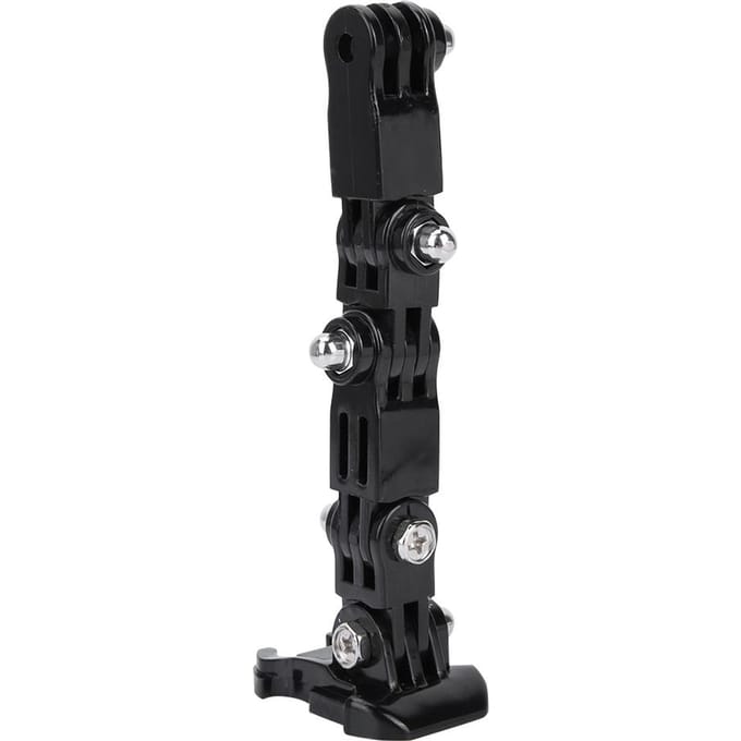 Helmbevestigingsarm voor GoPro Xiaoyi Verstelbare Beugel Sportcamera Behuizing Adapter black