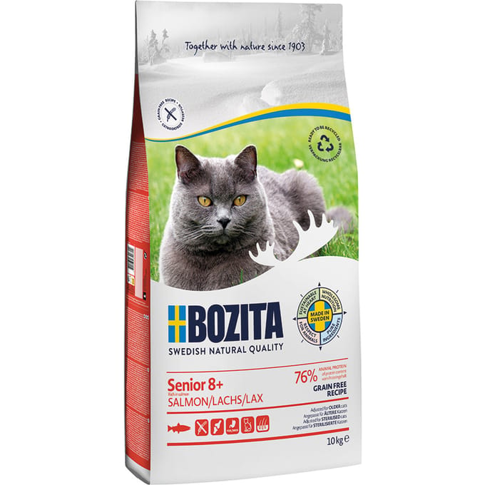 2x 10kg Bozita Grainfree Senior 8+ droog kattenvoer