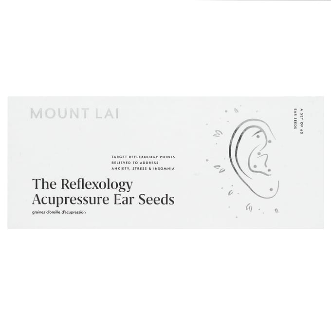 Reflexologie Acupressuur Oor C, 60 Stuks white
