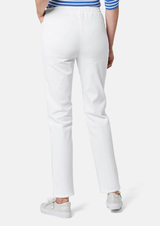 Jeansbroek - wit - Gr. 255 van Goldner Fashion