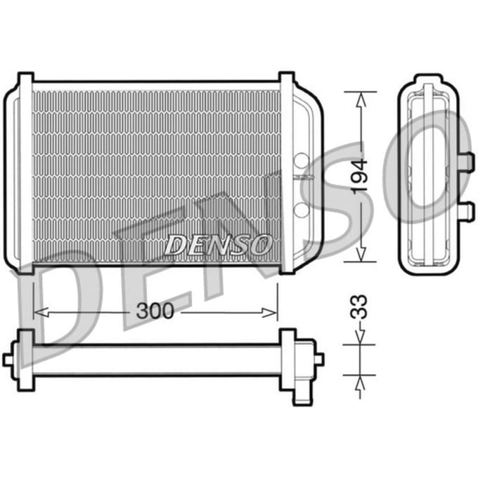 Warmtewisselaar, interieur verwarming DENSO DRR09033