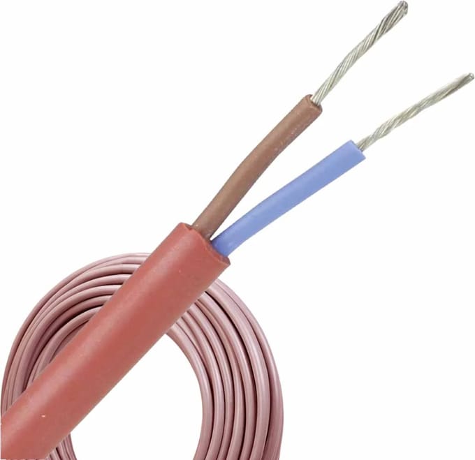 Siliconenkabel SiHF 2x2.5mm² per rol 100 meter