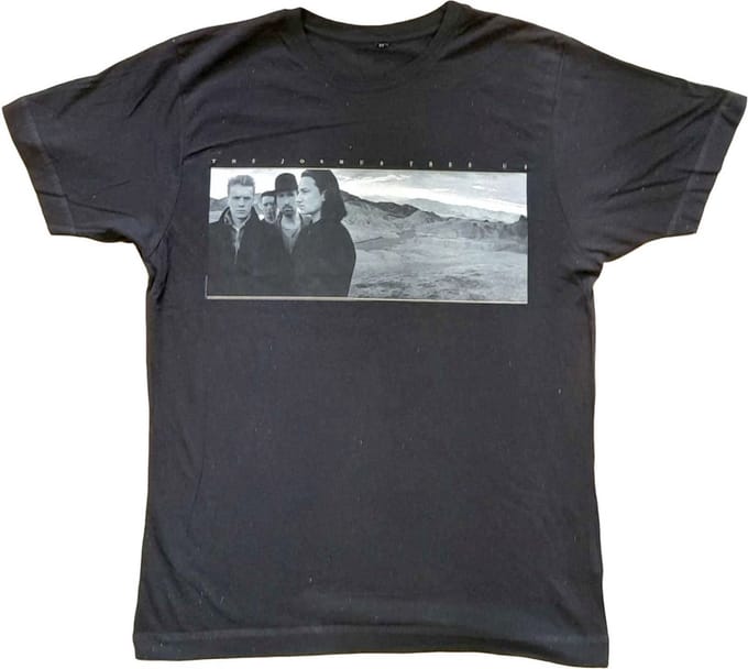 U2 - Joshua Tree Photo Heren T-shirt - M - Zwart